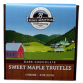 Dark Chocolate Sweet Maple Truffles