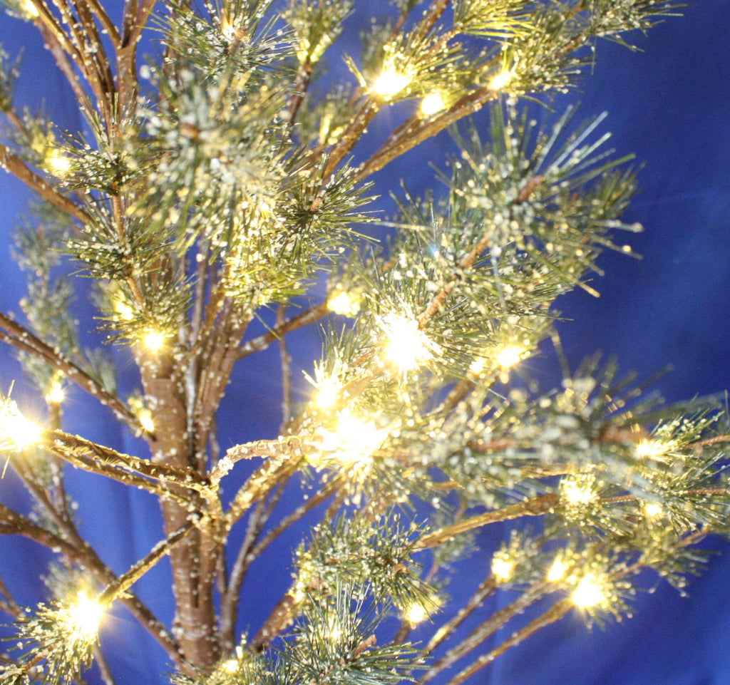 Icy Pine Tree With Warm White LED - Indoor/Outdoor