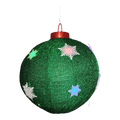 23.5"D B/O Lighted Collapsible Holiday Ball Ornament - Green