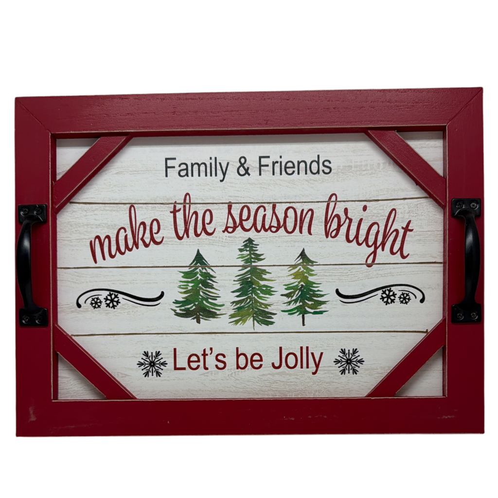 Wood Christmas Tree Farm Tray / Sign