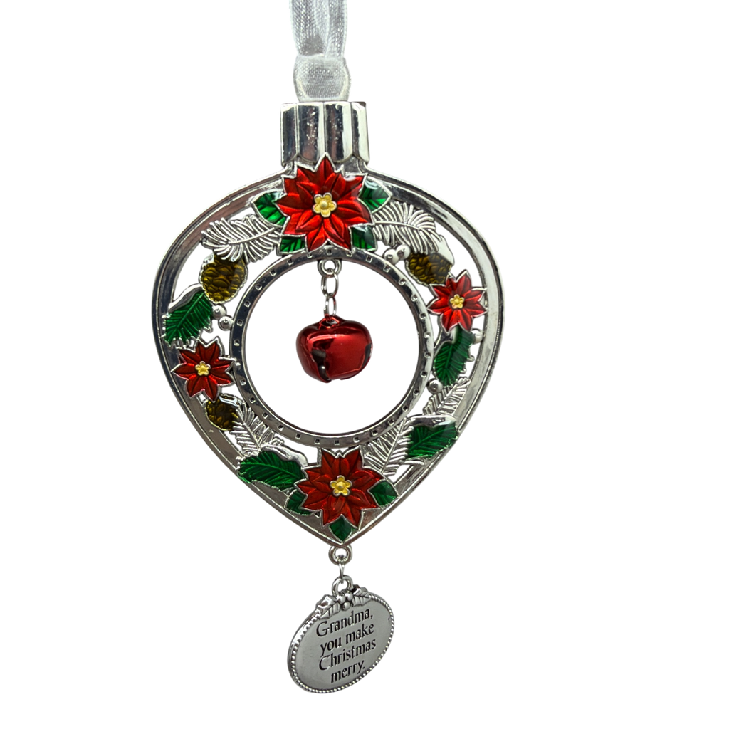 Jingle Bell Ornament -Grandma, You Make Christmas Merry