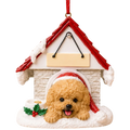 Ceramic Doghouse Ornament - Pomeranian
