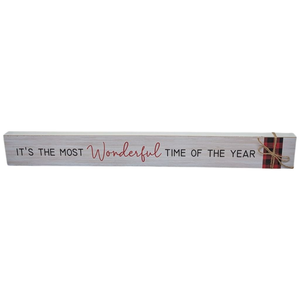 It's the Most Wonderful Time of the Year - Tabletop Shelf Sitter
