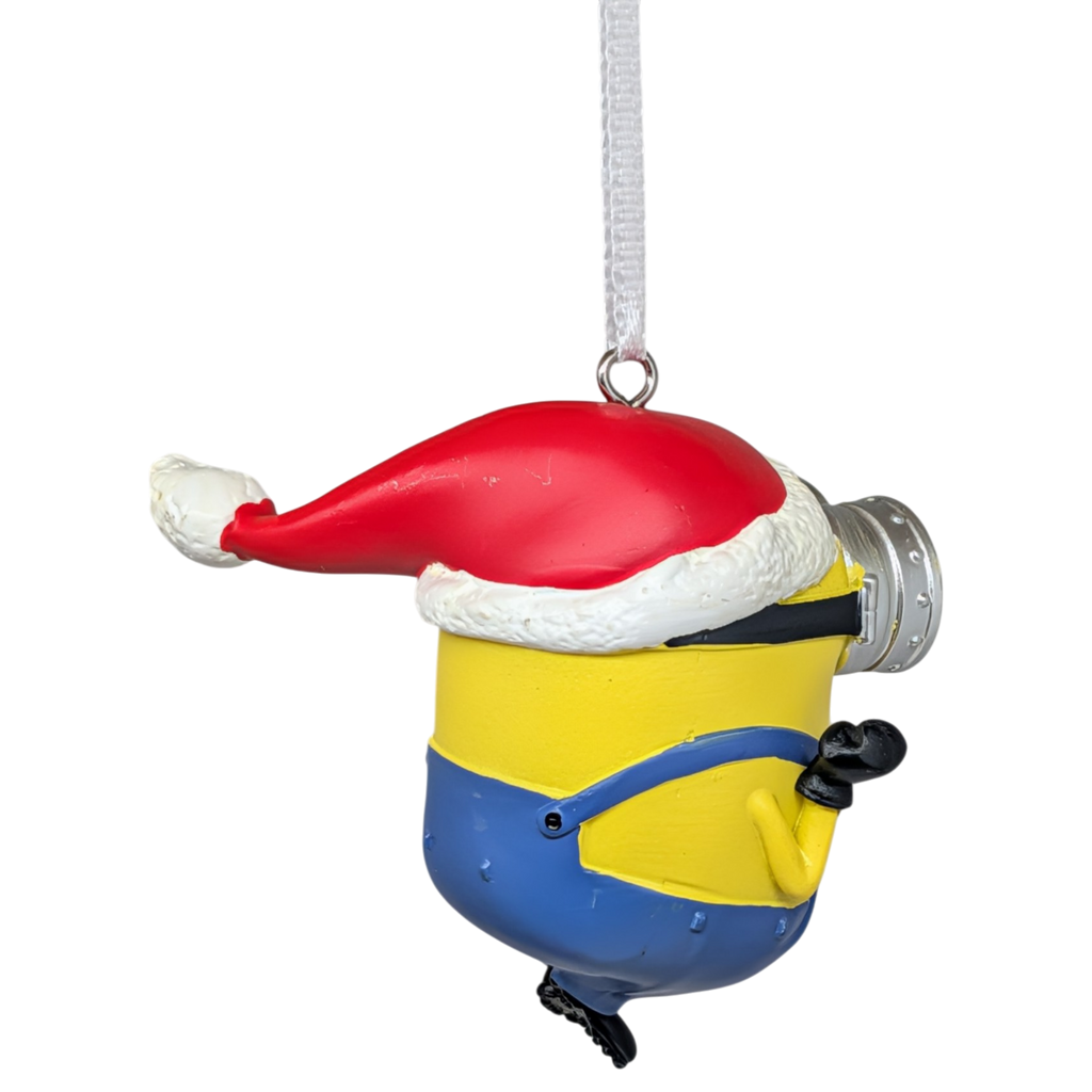 Minions Bob in a Santa Hat Ornament