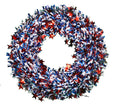Garland Tinsel Patriotic Wreath