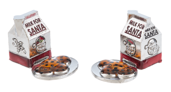 Milk and Cookies for Santa Charm