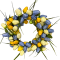 Multi Color  Tulip Wreath