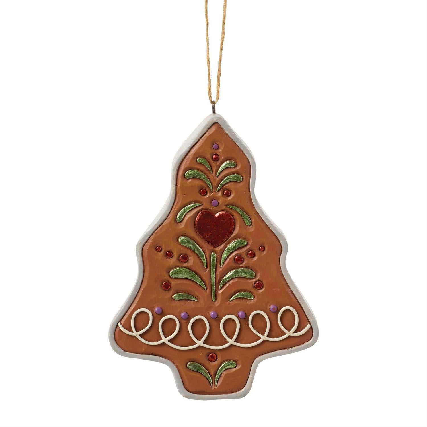 Gingerbread Cookie Cutter Santa Ornament