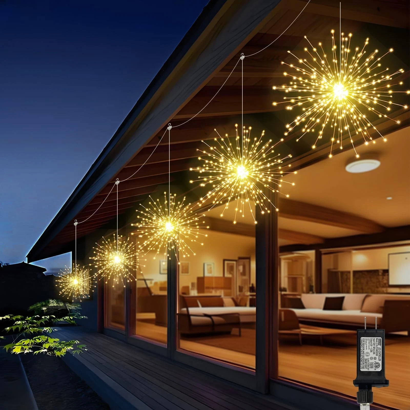 Starburst 5 Piece Light Set - 1000 LED - Warm White