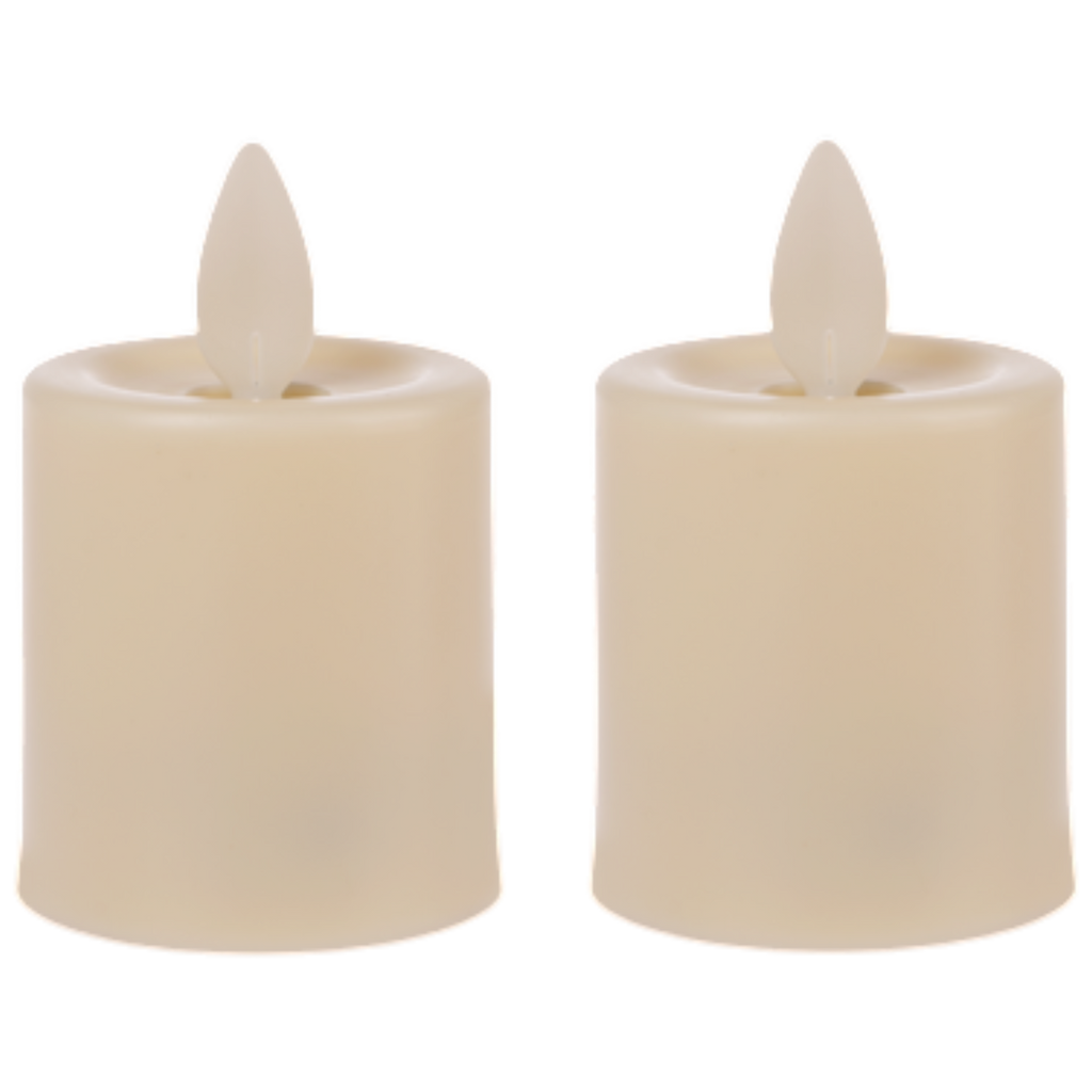 LED Resin Votive Candles with Moving Flickering Flame