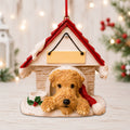 Ceramic Doghouse Ornament - Airedale