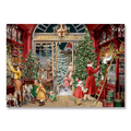 Nostalgic Christmas Shop Advent Card with Envelope