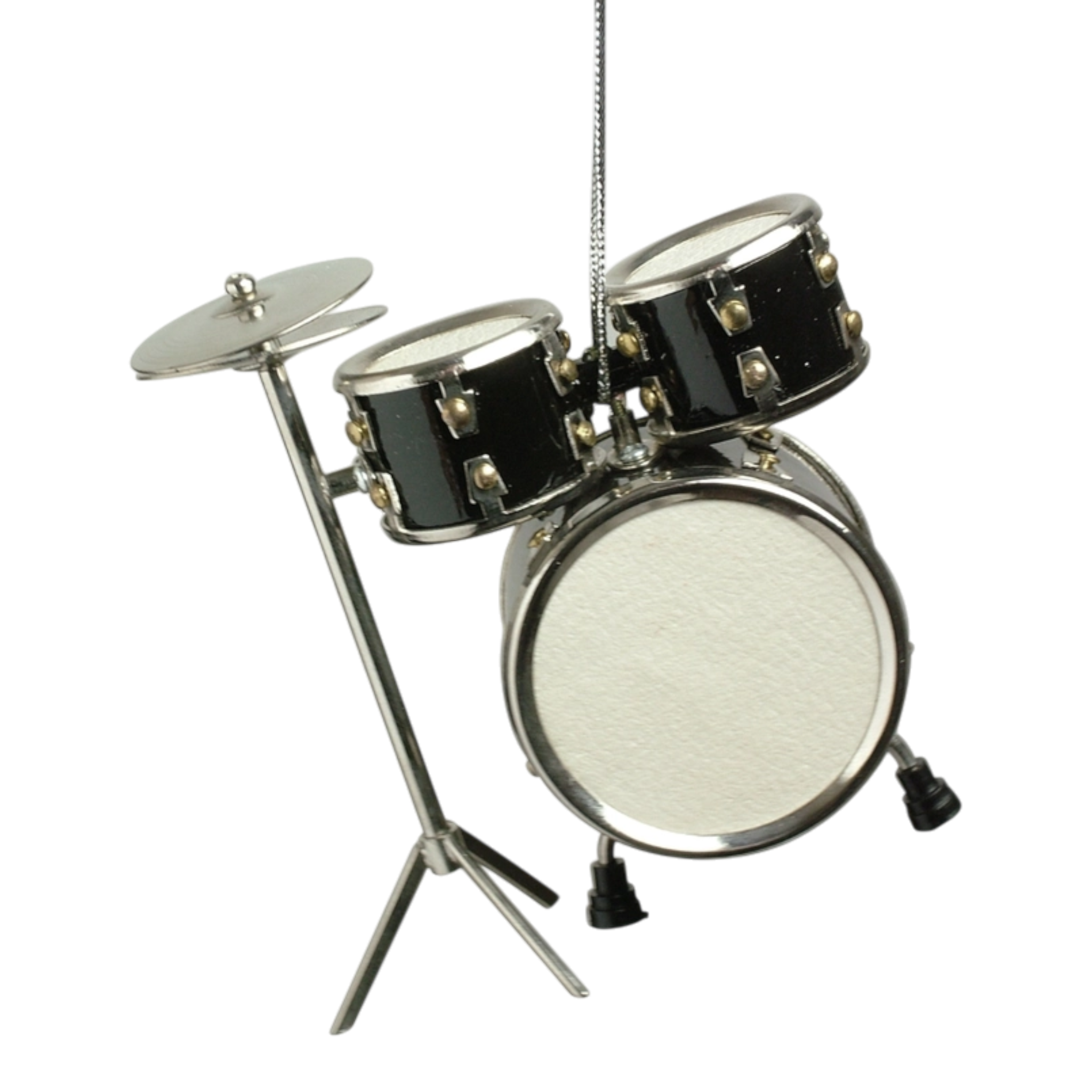 Black Drum Set Ornament