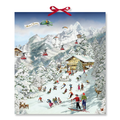 Happy Ski Trip in the Mountains Luxury Advent Calendar - 18" x 16"