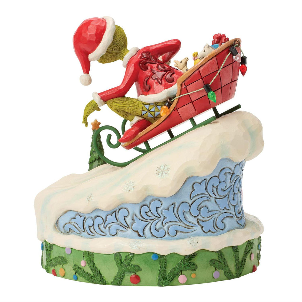 The Grinch's Triumphant Getaway: A Sled-Load of Mischief