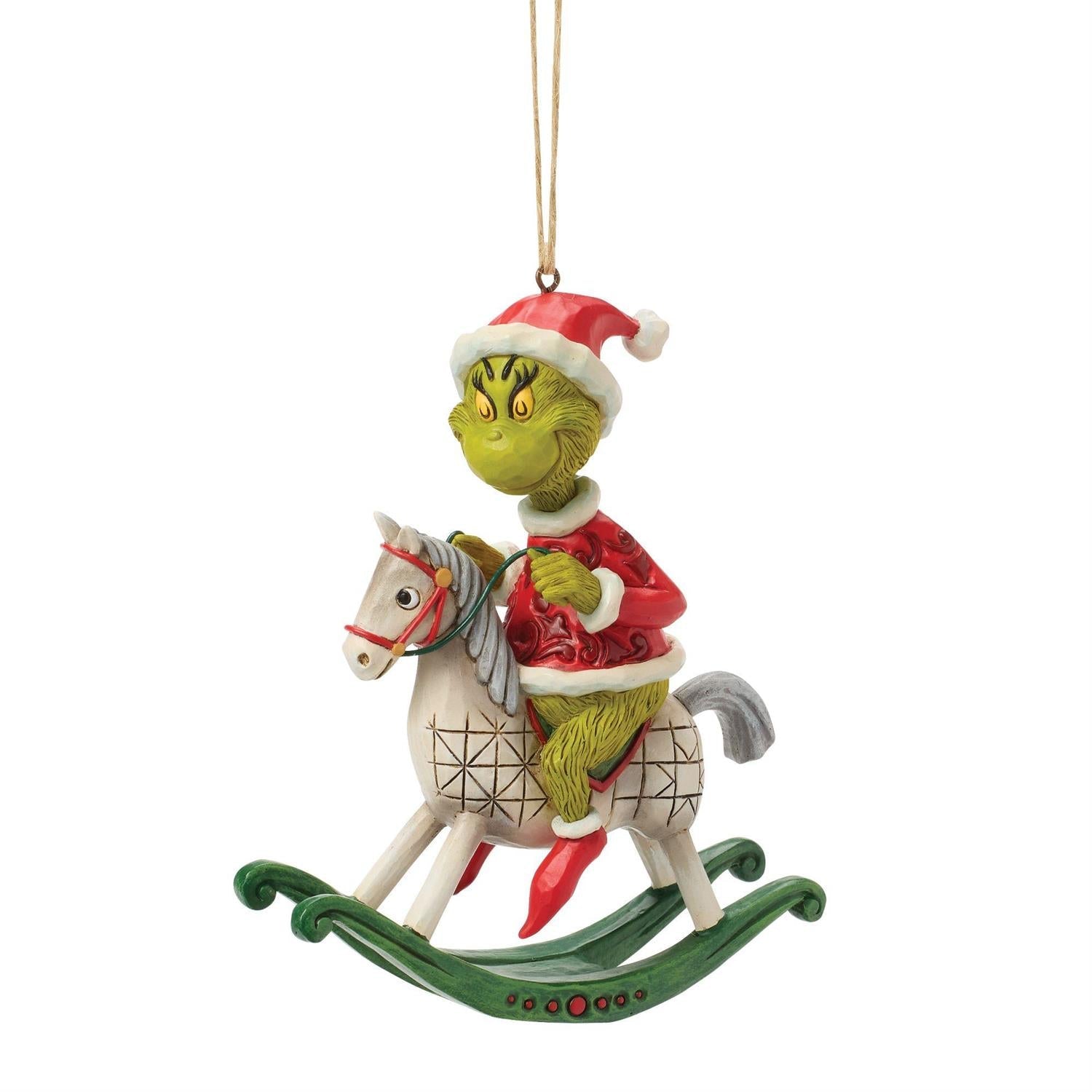 Grinch on Rocking Horse Ornament