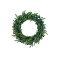 Lighted Fir Wreath - 24 Inch - Battery Operated