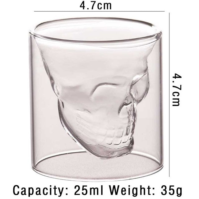 Double Bottom Crystal Cocktail Glass Set