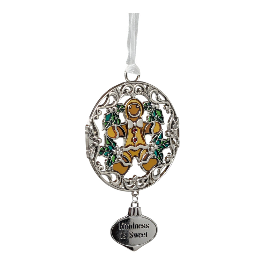 Kindness is Sweet Gingerbread Man - Colors of Christmas Ornament