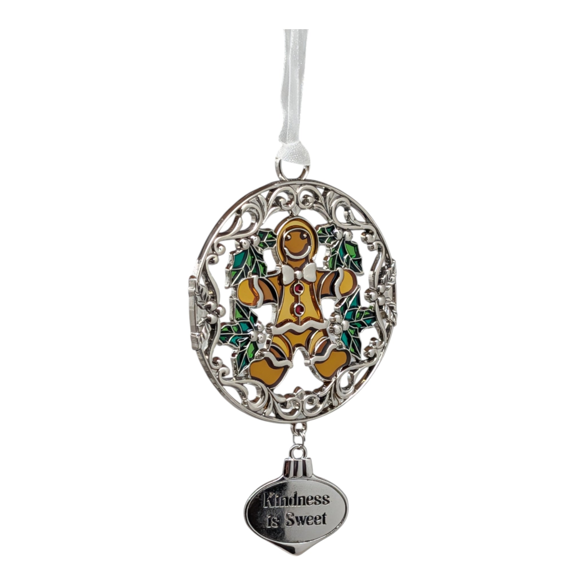 Kindness is Sweet Gingerbread Man - Colors of Christmas Ornament