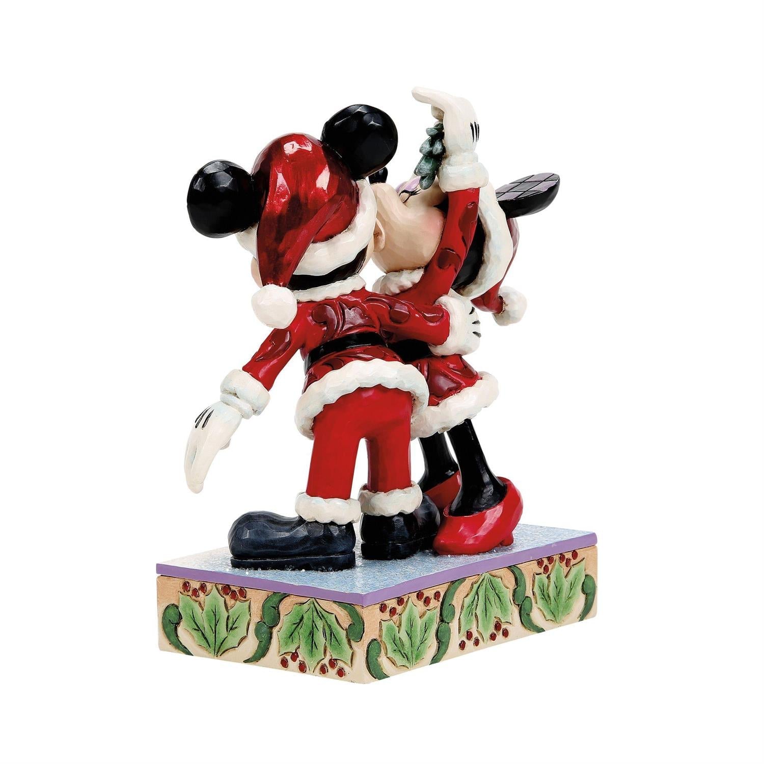 Mickey and Minnie Mistletoe Figurine – Disney Traditions