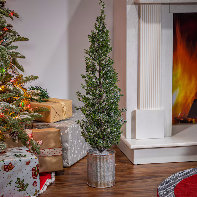 35-Inch Snowy Pine Artificial Tree