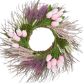 Tulip Heather Wreath on Natural Twig Base