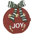 Joyful Holiday Ornament with Lights