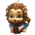 Festive Jungle Lion Pajama Ornament