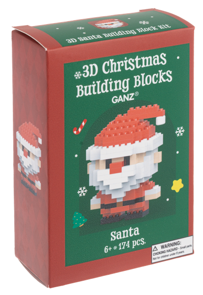 3D Christmas Building Block - Santa
