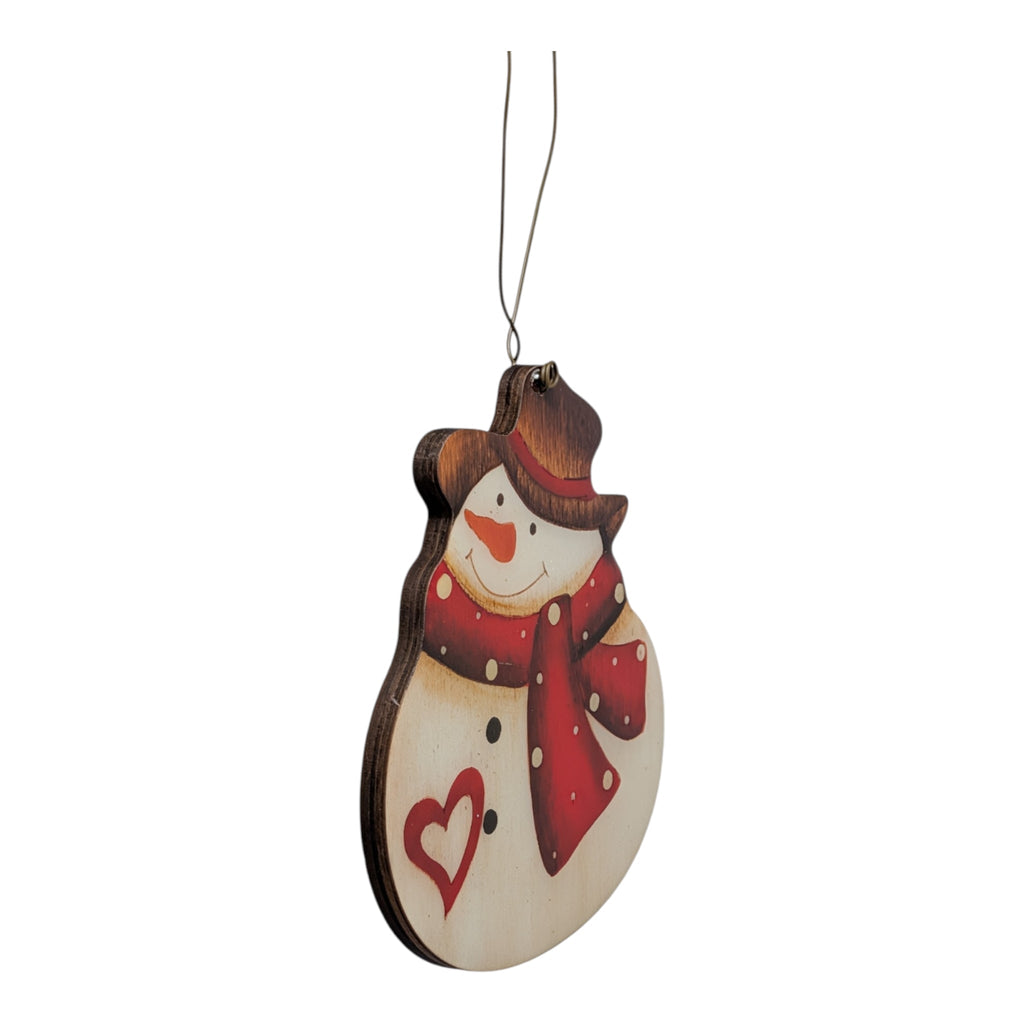 Beloved Snowman Heart Ornament