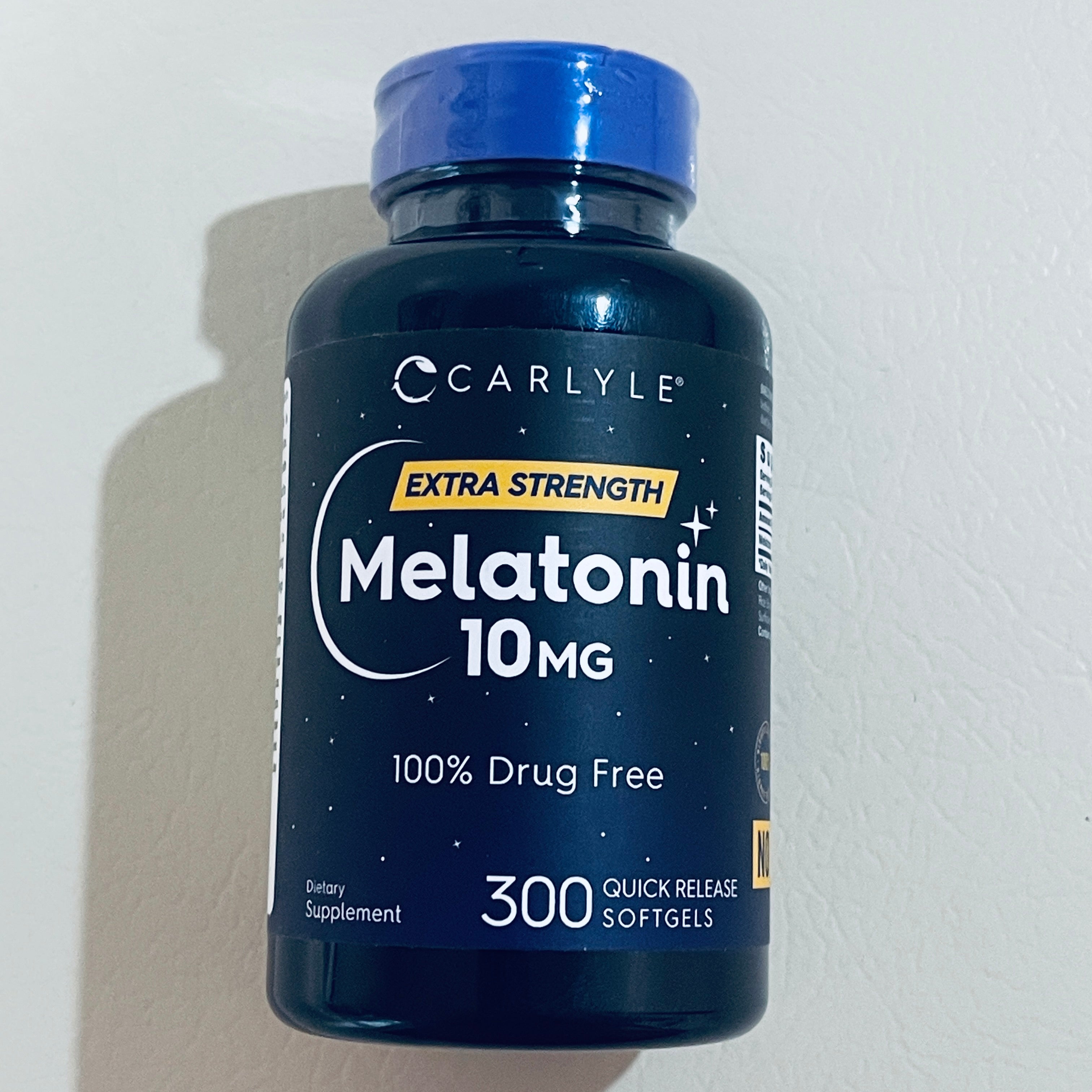 Carlyle Extra Strength Melatonin 10 mg, 300 Softgels, EXP 10/2028