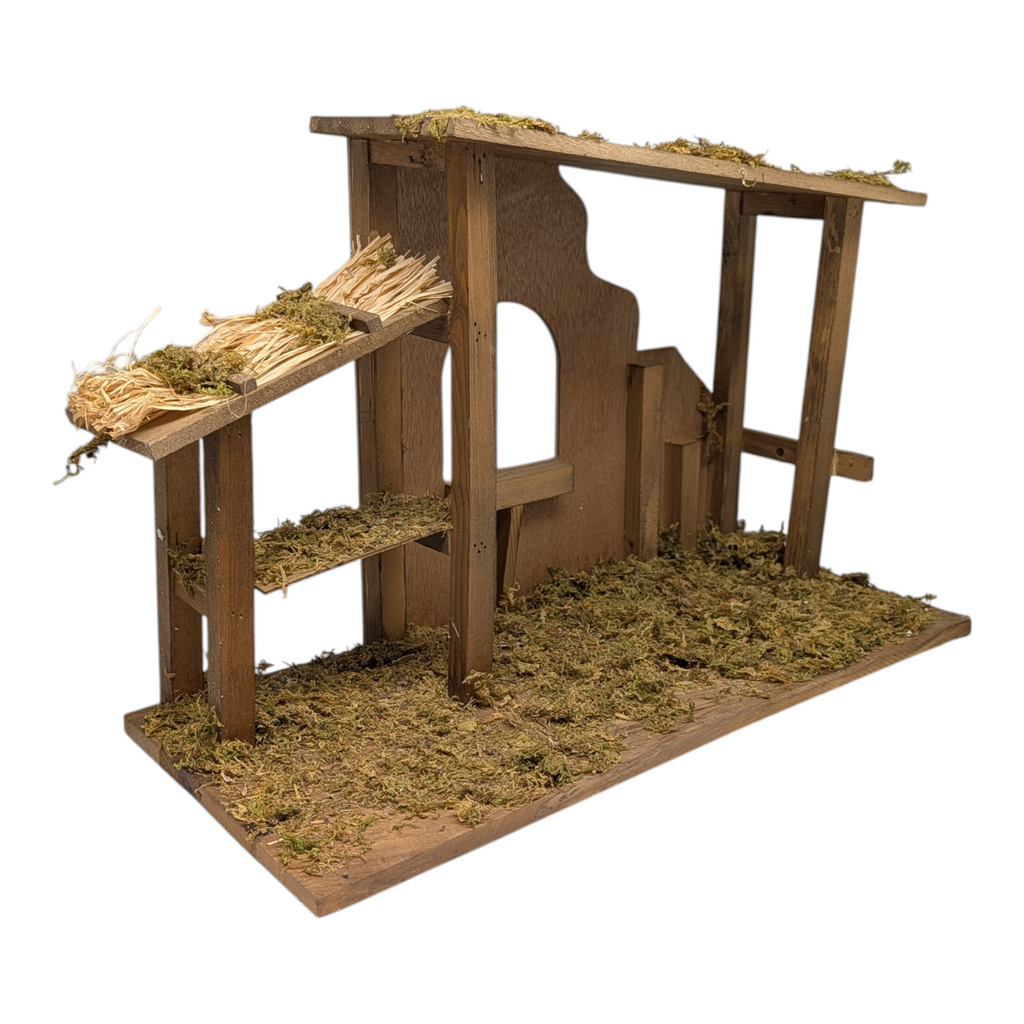 Fontanini Wooden Stable - 18.25" x 12"