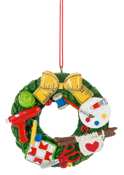 Holiday Craft Wreath Ornament