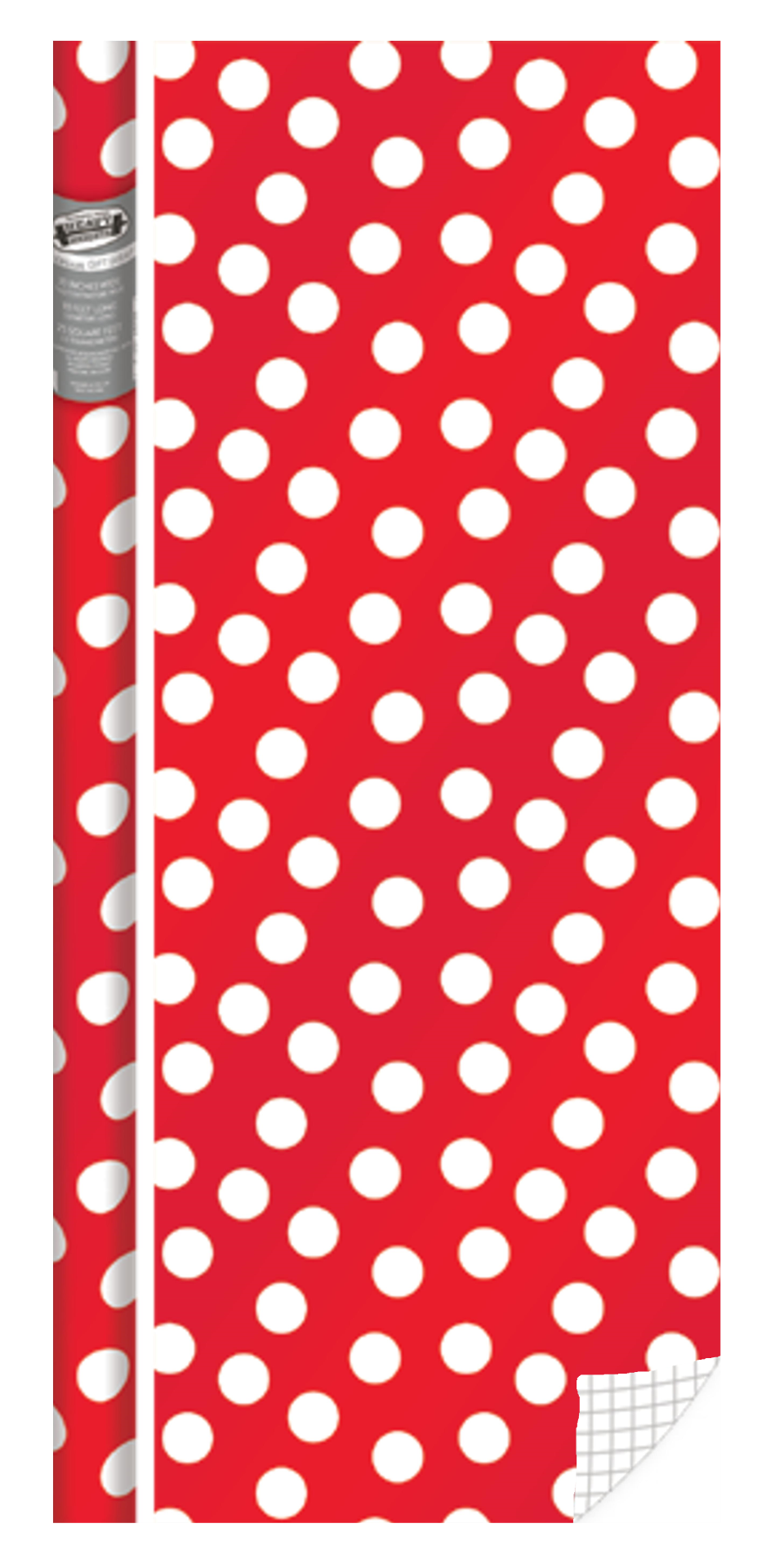 Holiday Foil Roll Wrap - 30" x 120" - Polka Dot
