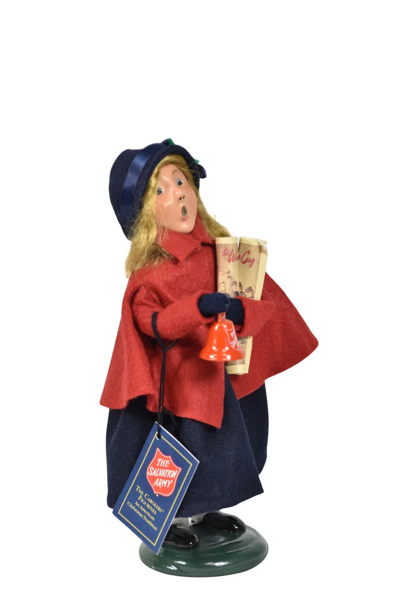 Salvation Army Girl with Bell Caroler