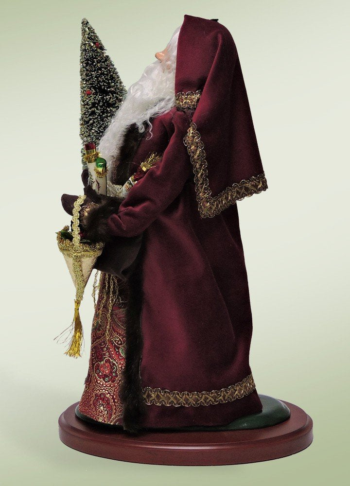 Fur Trimmed Santa - 19"