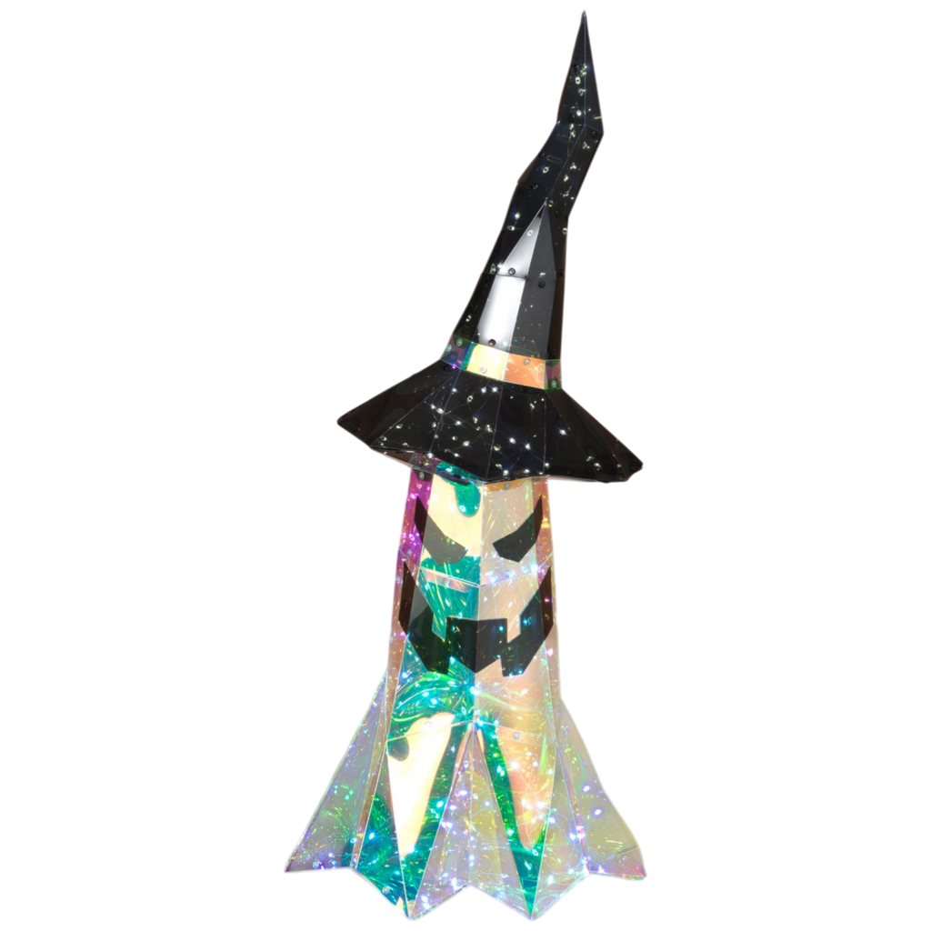 Holographic LED Ghost Witch - 32 Inch
