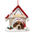 Ceramic Doghouse Ornament - Beagle