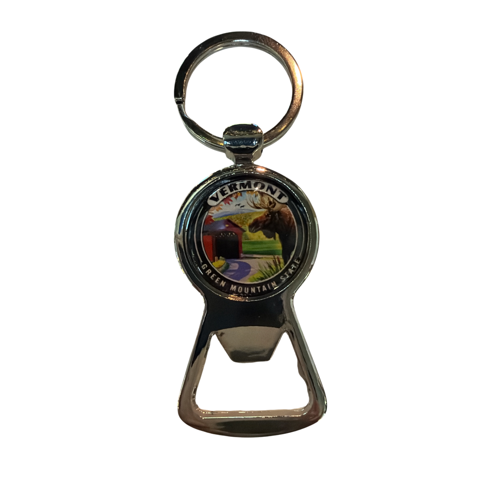 Vermont Domed Keychain Bottle Opener