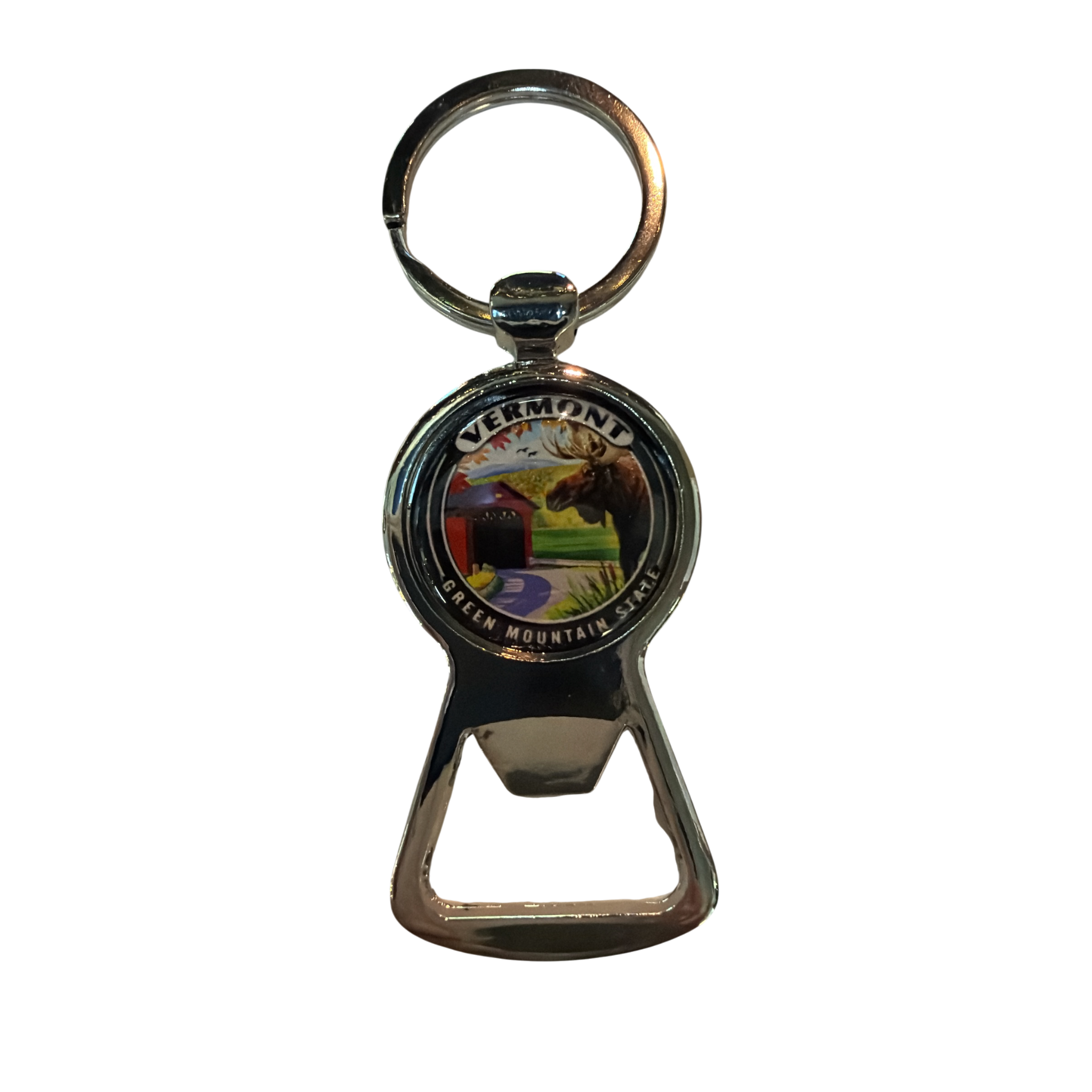 Vermont Domed Keychain Bottle Opener
