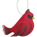 Crimson Cardinal in Flight Ornament