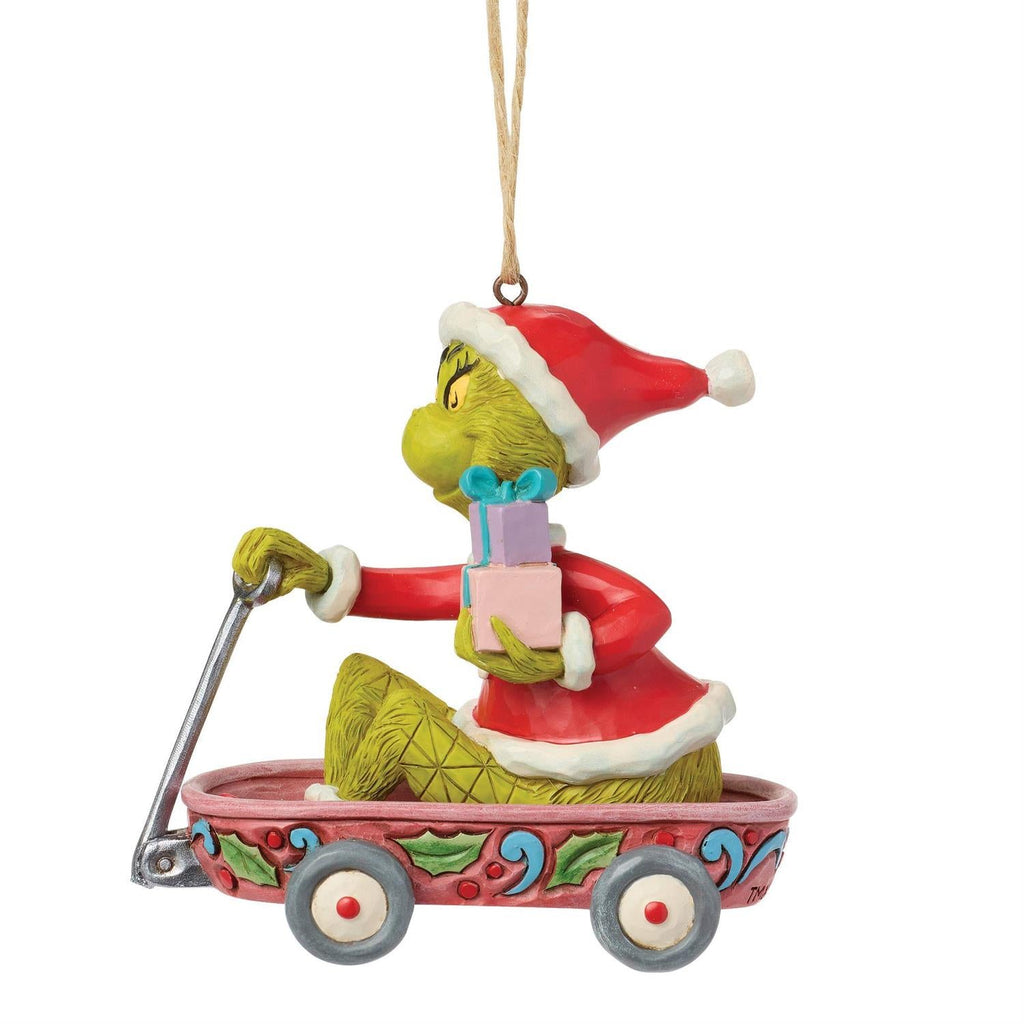 Grinch in Wagon Ornament