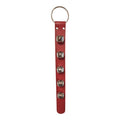 Sleigh Bell Strap with 5 Nickel Bells - Red