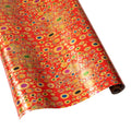 Viennese Nouveau Embossed Gift Wrapping Paper on Red Foil - 30" x 6' Roll