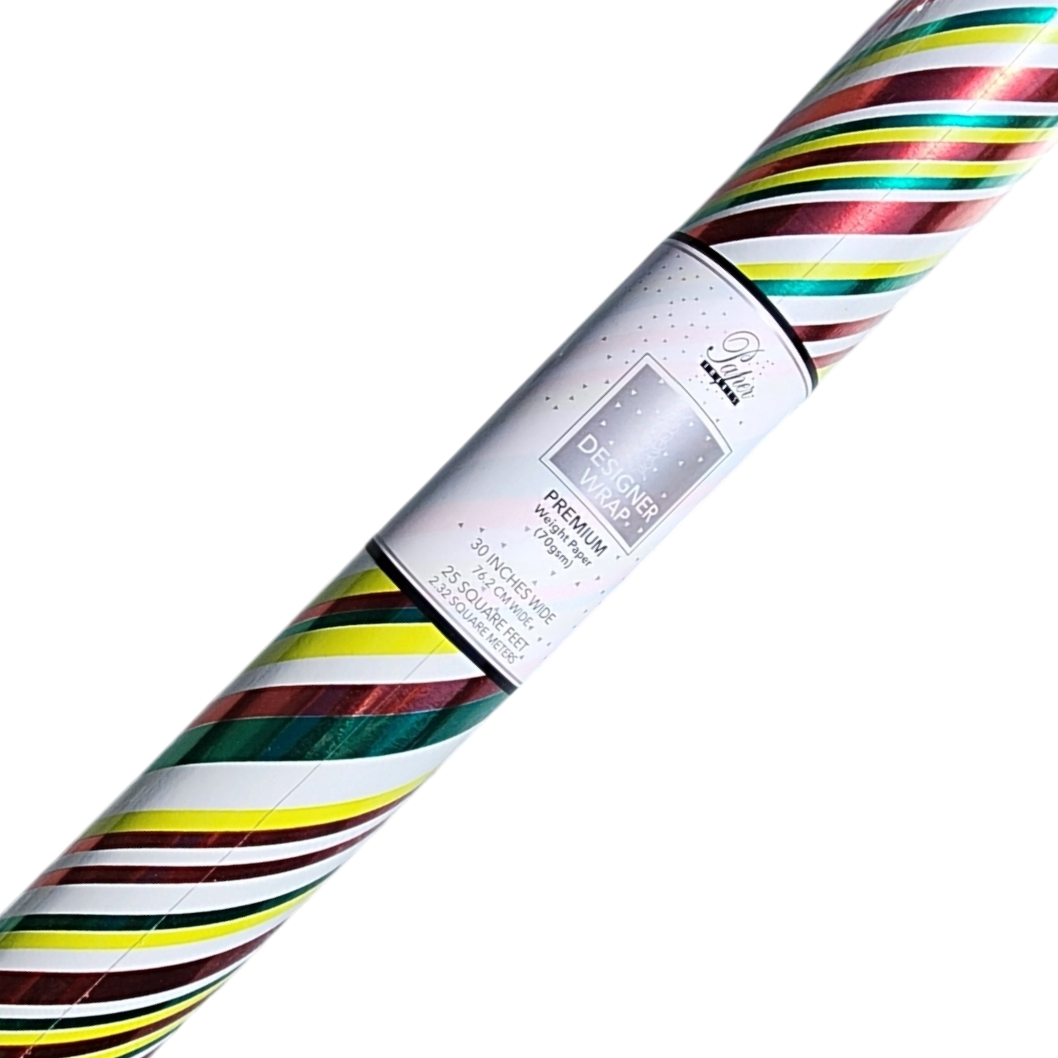 Premium Classics Roll Wrap - 30" x 120" - Candy Cane Carnival
