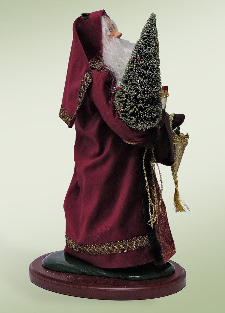 Fur Trimmed Santa - 19"