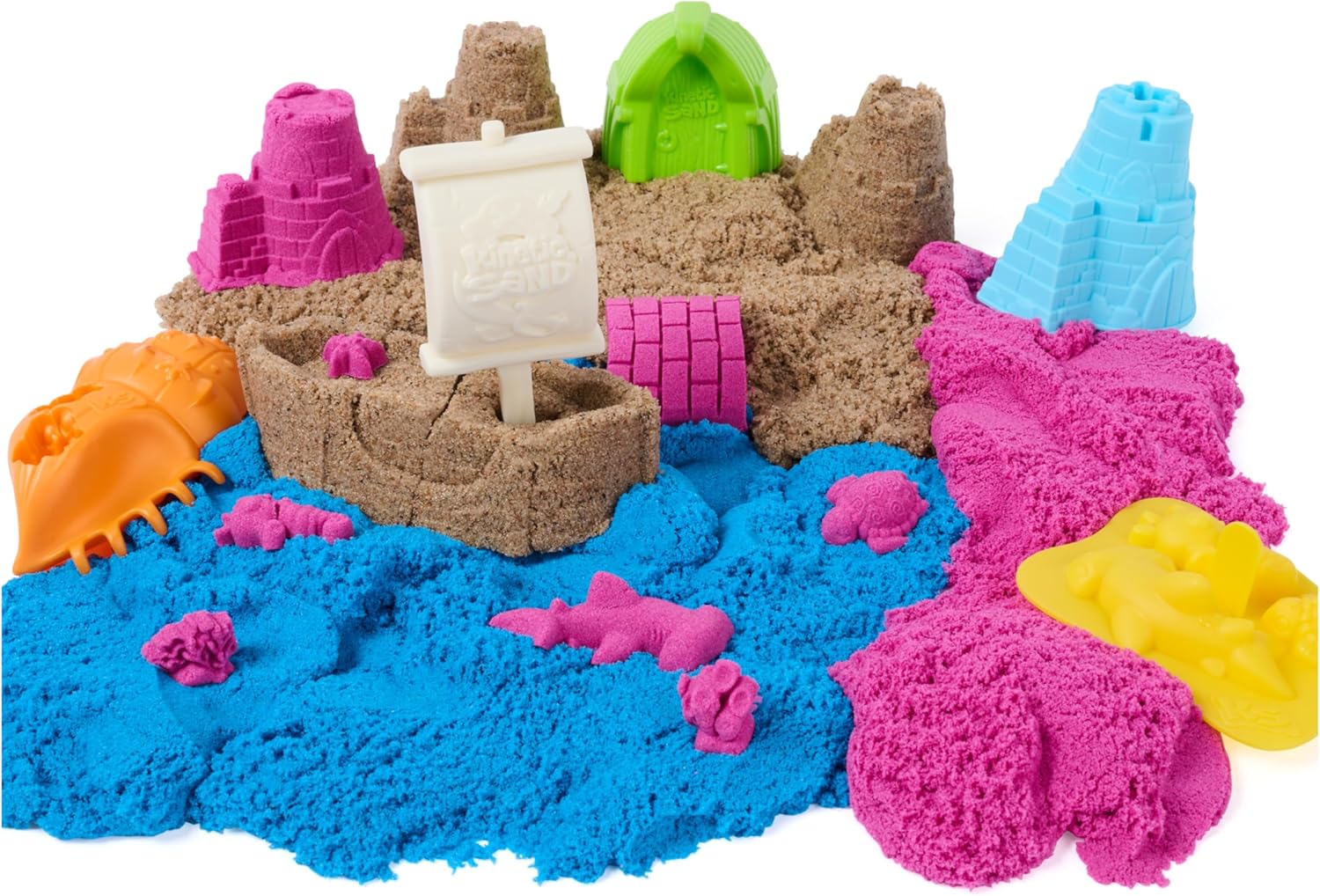 Kinetic Sand Sandy Shore Adventures 3-in-1 Beach Playset