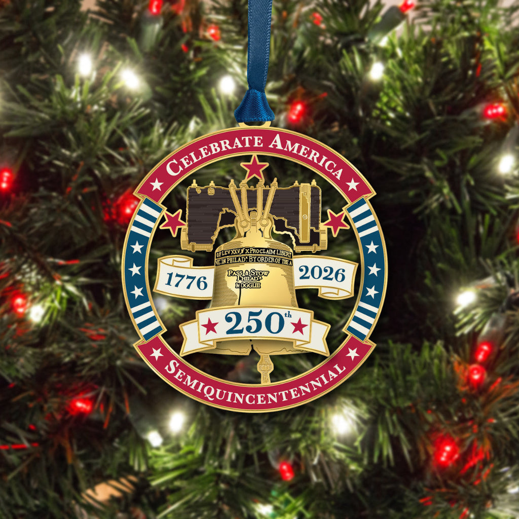 250 Years of Liberty Metal Ornament