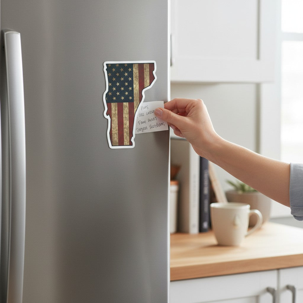 Large Flex Magnet - Vermont State Americana